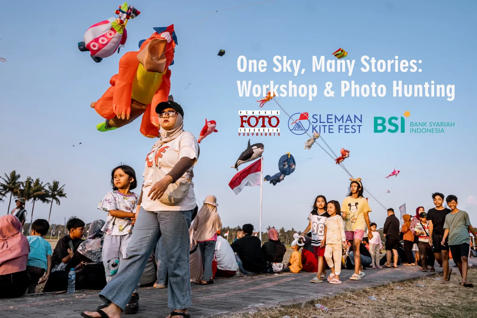 One Sky, Many Stories, Workshop dan Photo Hunting PFI Yogyakarta di Sleman Kite Festival 2026
